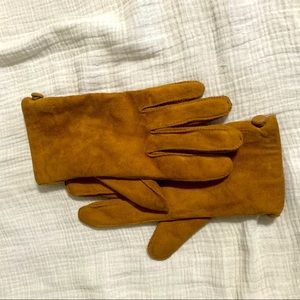 Vintage suede gloves